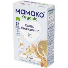 Детская безмолочная каша MAMAKO Organic 5 злаков для детей с 6 месяцев 200 г 8437022039312