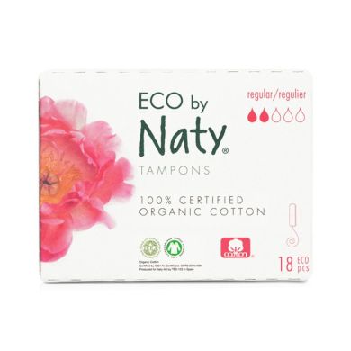 Гігієнічні тампони Eco by Naty Regular Digital, 2 краплі 18 шт 245876