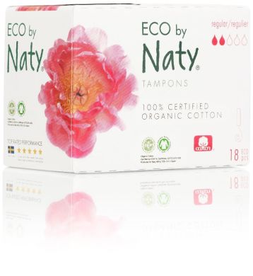 Гигиенические тампоны Eco by Naty Regular Digital, 2 капли 18 шт 245876