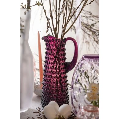 Графін для напоїв 1000 мл високий Hobnail, Violet KLIMCHI 16185/1000-25/27