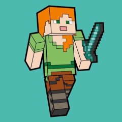 Картина по номерам SANTI Майнкрафт. Алекс, 25*25см, холст цветной 955025