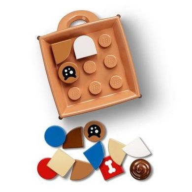 Конструктор LEGO Dots Брелок для сумочки Песик 84 деталі 41927