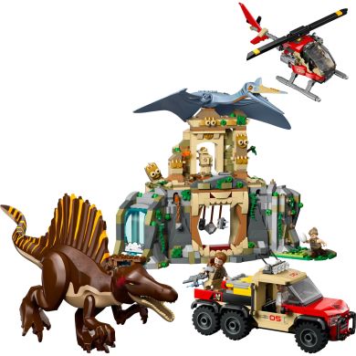 Конструктор Воздушная миссия со спинозавром и кетцалькоатлем LEGO Jurassic World 76976
