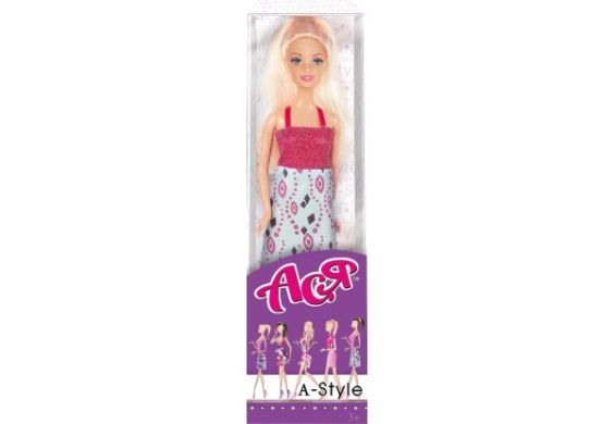 Кукла Ася А-стиль Блондинка однотонная юбка 35128