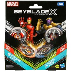 Набор игрушечный из двух волчков Марвел и пускового устройства серии БейБлейд Х G0278(G0287)