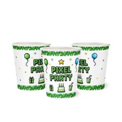 Набор стаканов бумажных Pixel Party 250 мл 7036-0095