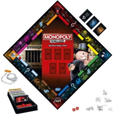 Настільна гра Hasbro Монополія Велика афера українська мова E1871