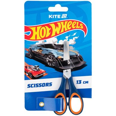 Ножиці дитячі з гум. вставками, 13см Hot Wheels Kite HW25-123