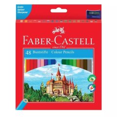 Карандаши цветные Faber-Castell Замок и рыцари 48 цветов картонная коробка 12440