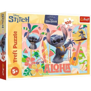Пазлы 100 Disney Stitch The Movie Стич и друзья Trefl 16495