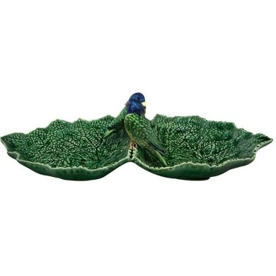 Двойное блюдо с птичкой Cineraria, Bordallo Pinheiro 65002944