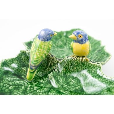 Двойное блюдо с птичкой Cineraria, Bordallo Pinheiro 65002944