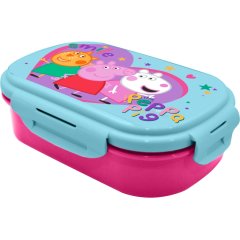Прямоугольный ланч-бокс со столовыми приборами свинка пеппа kids licensing pp17102