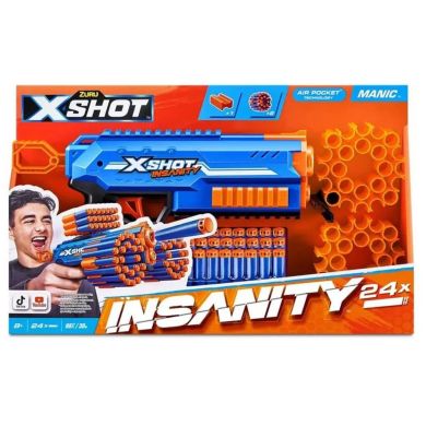 Быстрострельный бластер X-Shot Insanity-Manic (24 патронов), 36603R
