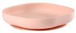 Силіконова тарілка Beaba рожевий 18 см 913431