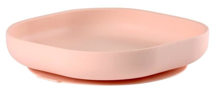 Силиконовая тарелка Beaba розовый 18 см 913431, Розовый