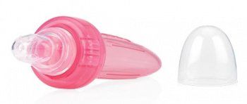 Силіконовий ніблер Nuby Easy Squeezy, з захисним ковпачком, рожевий 5577pnk, Рожевий