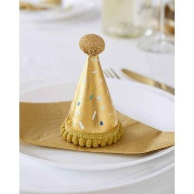 Святковий капелюх Talking tables Розкішне золото міні LUXE-MINIHAT