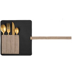Тримач для столових приборів TRUMAN, 22,5 x 26см, тауп,(2шт) ZICZAC ZZ0517TAUPE
