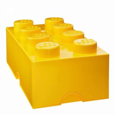 Восьмиточечный ярко-желтый контейнер для хранения Х8 Lego 40041732
