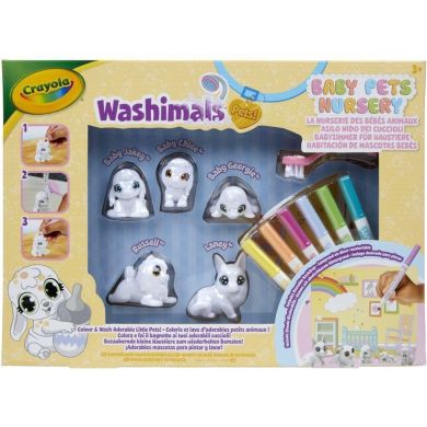 Washimals Набір для творчості Домашні тваринки, з фломастерами 5 шт 74-7516