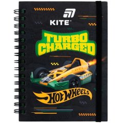 Блокнот вирубка, спіраль, 80 аркушів, А6 Hot Wheels HW26-229
