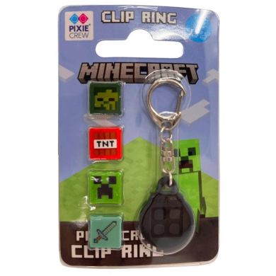 Брелок Minecraft, 4 мульти-пікселі, чорний PXX-05-27