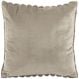 Декоративна подушка із хутра кролика, 45x45 см, сірокоричн, Tiseco 3523TAUPE