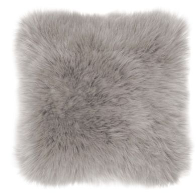 Декоративная подушка из овечьей кожи и замши 45&times;45 см, тауп Tiseco 3294TAUPESOFT, 45 x 45