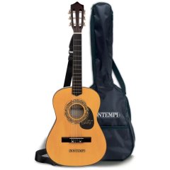 Классическая деревянная гитара 92 см с плечевым ремнем и чехлом BONTEMPI 219221
