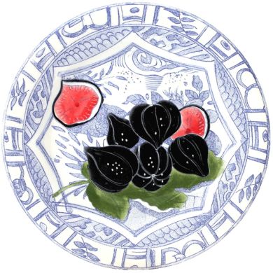 Десертная Тарелка OISEAU BLEU FRUITS &Oslash; 22 см GIEN 1292B4AD50, 22