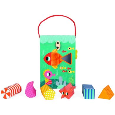 Розвивальна іграшка Janod Океан сортер і кубики J02785, Бірюзовий