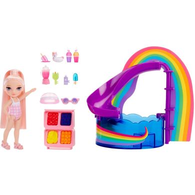 Игровой набор с куклой RAINBOW HIGH серии Littles РАДУЖНЫЙ ПРАЗДНИК В БАССЕЙНЕ (с аксес.) 522249