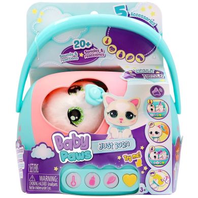 Интерактивный игровой набор BABY PAWS серии Just Born КОТЕНКА (с аксес.) 923485IM