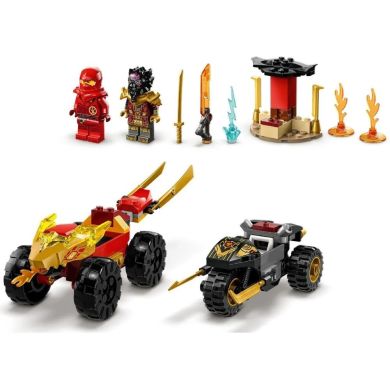Конструктор LEGO Автомобільна й байкова битва Кая і Раса Ninjago 71789