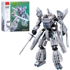 Конструктор SLUBAN M38-B1282 2в1 (робот, вертолет), фигурка, 218 дет., кор., 22-23,5-7 см.