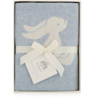 Одеяло детское Застенчивый синий кролик Jellycat (Джелликэт) BLK2BL, 100 x 77