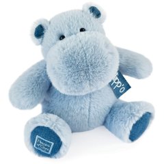 Мягкая игрушка DouDou Бегемот светло-голубой 40 см, HO3214