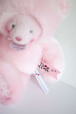 Мягкая игрушка DouDou Розовый медведь DC3551, Розовый