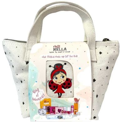 Набор детской косметики Miss Nella Essentials Makeup Case (4 лака для ногтей, бальзам для губ, другие аксессуары) MNEC