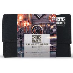 Набір маркерів SketchMarker Brush Архітектура 24 шт SMB-24ARCH