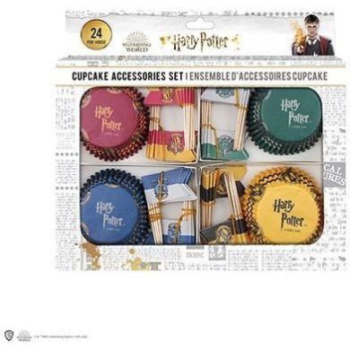 Набор из 96 бумажных украшений для кексов Гарри Поттер Cinereplicas CR4200
