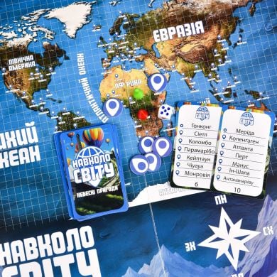 Настольная игра Strateg Вокруг света небесные приключения 30502