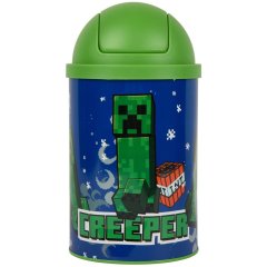 Настольный мусорный контейнер Yes Minecraft Creeper металлический, 10*18см 708569