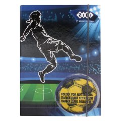 Папка для зошитів картонна на гумці Football B5+ 175х240х25мм Kids Line ZiBi ZB.14965