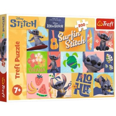 Пазлы 200 Disney Stitch The Movie Приключения на Гавайях Trefl 13331