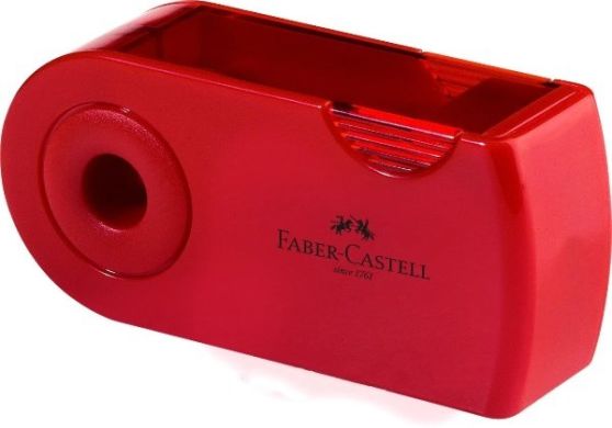 Підстругачка Faber-Castell sleeve кольорова з контейнером в чохлі в асортименті 19626