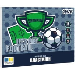 Пластилин Yes, 18 цв., 360г Football 540715