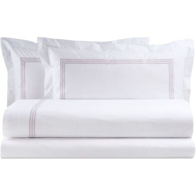 Постель ZOE (простыня 250*290, пододеяльник 180*200+30, наволочка 50*80) INCENSO Biancoperla Розовый