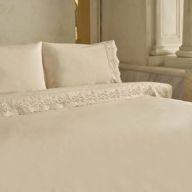 Постільна білизна Karaca Home Carmello, білий (простирадло 240x260, підковдра 200x220, 2 наволочки 50x70) 1000239908002